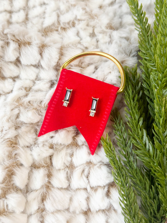 Black Diamond Stud Earrings