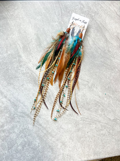 Natural Beauty Feather Earrings