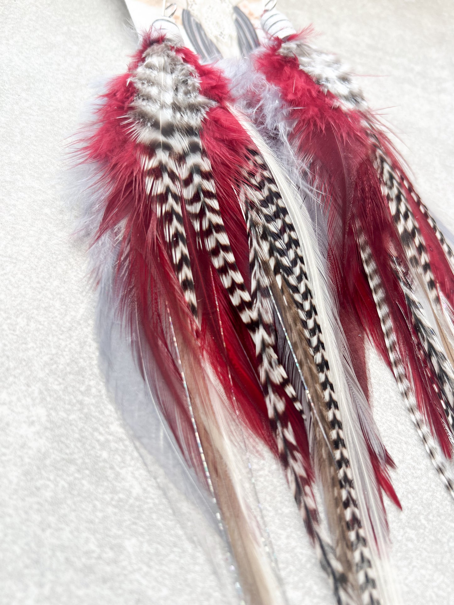 Go Griz Feather Earrings