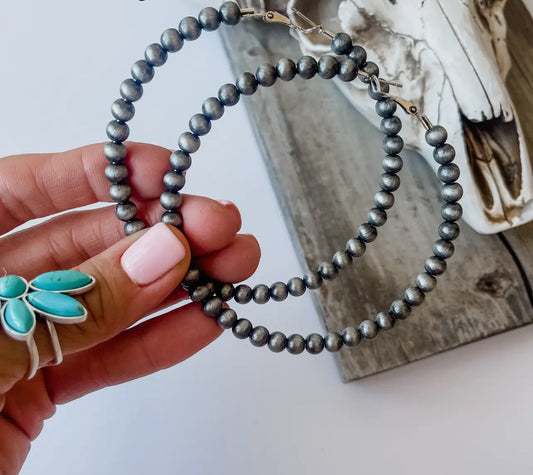 Western Pearl Hoops | 2”