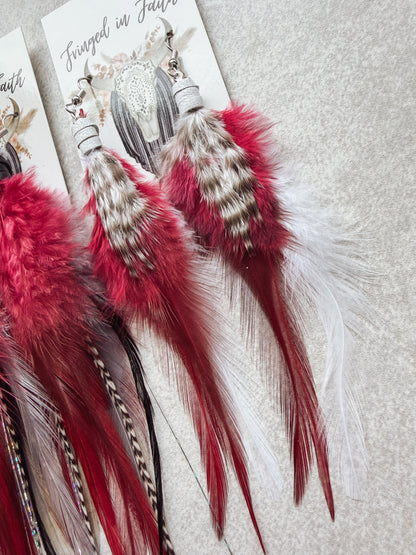 Griz Feather earrings