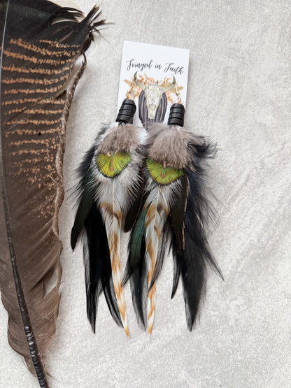 Black Feather Earrings