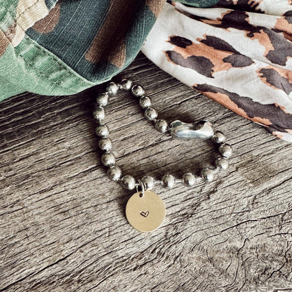 Heart Coin Tag Bracelets