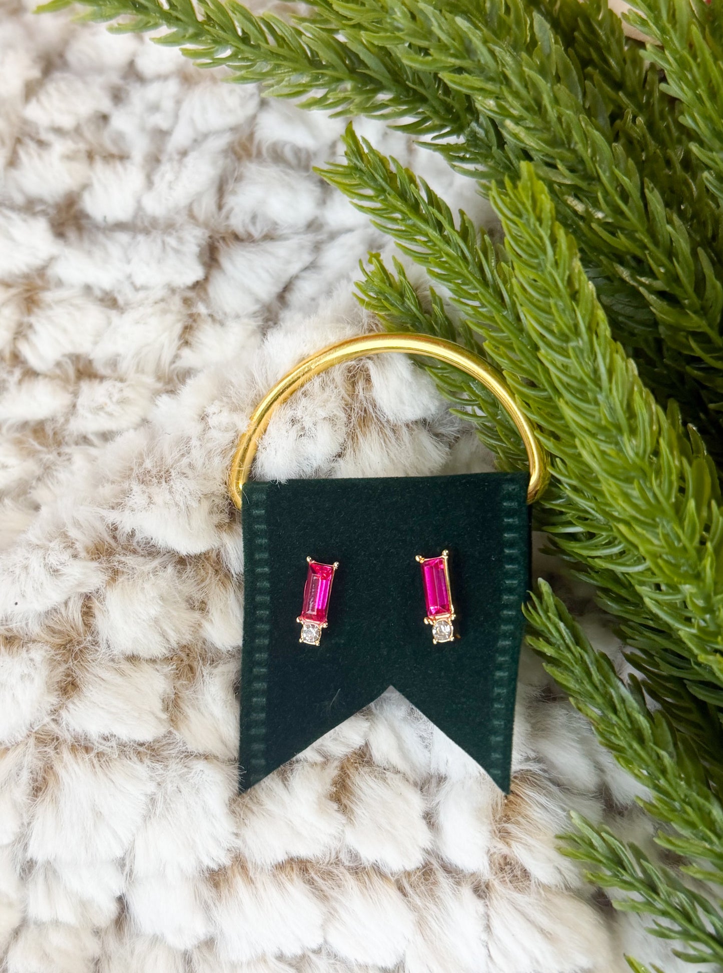 Pink Diamond Stud Earrings