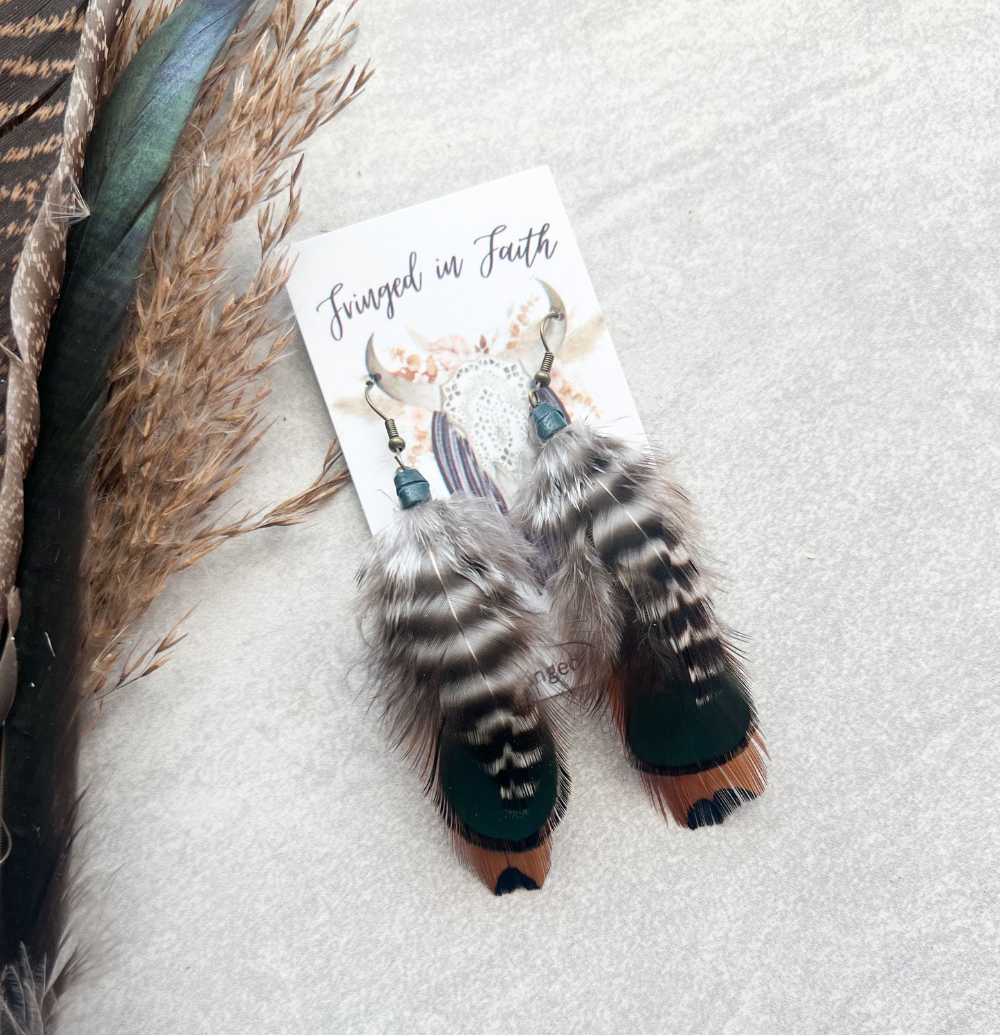 Mini Feather Earrings