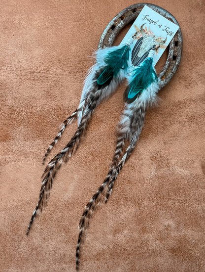 Glacier Feather Earrings