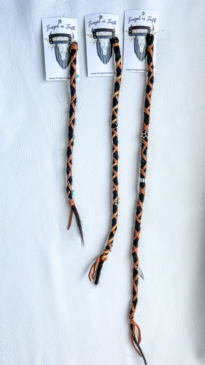 Hang Tight Honey Clip In Dread| Dark Brown