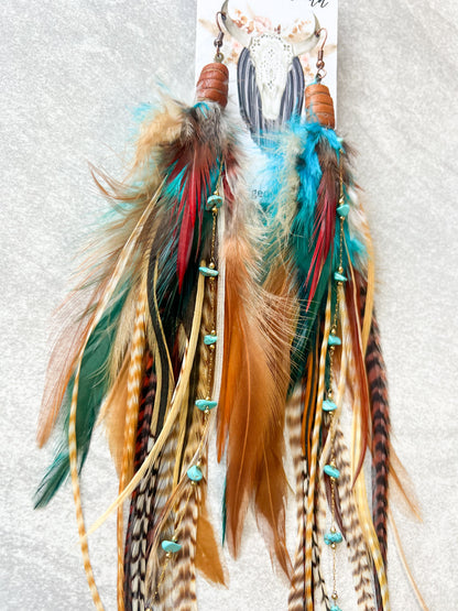 Natural Beauty Feather Earrings