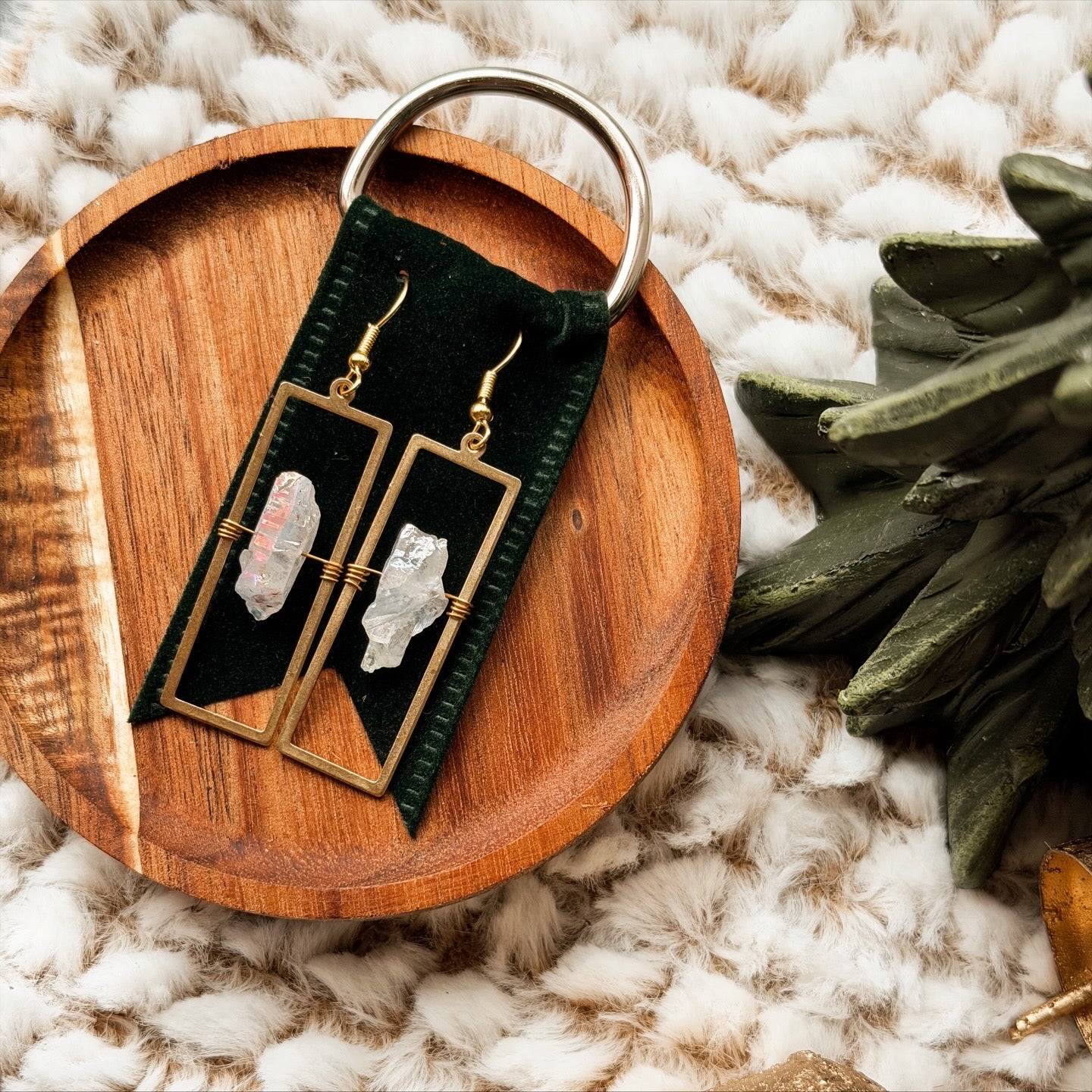 Silent Night Crystal Earrings | Clear Crystal