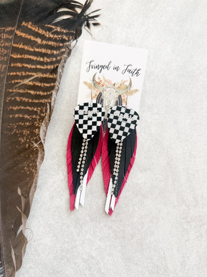 Checked Out | Magenta Pink