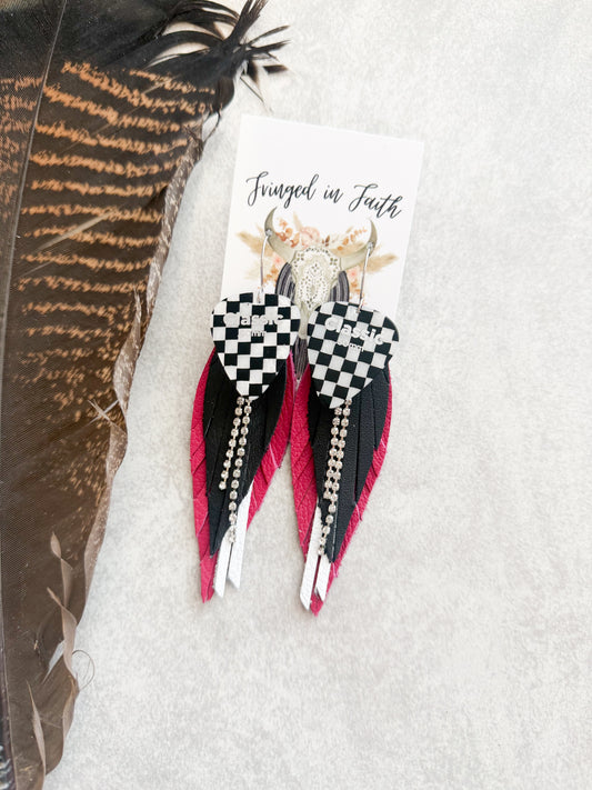 Checked Out | Magenta Pink