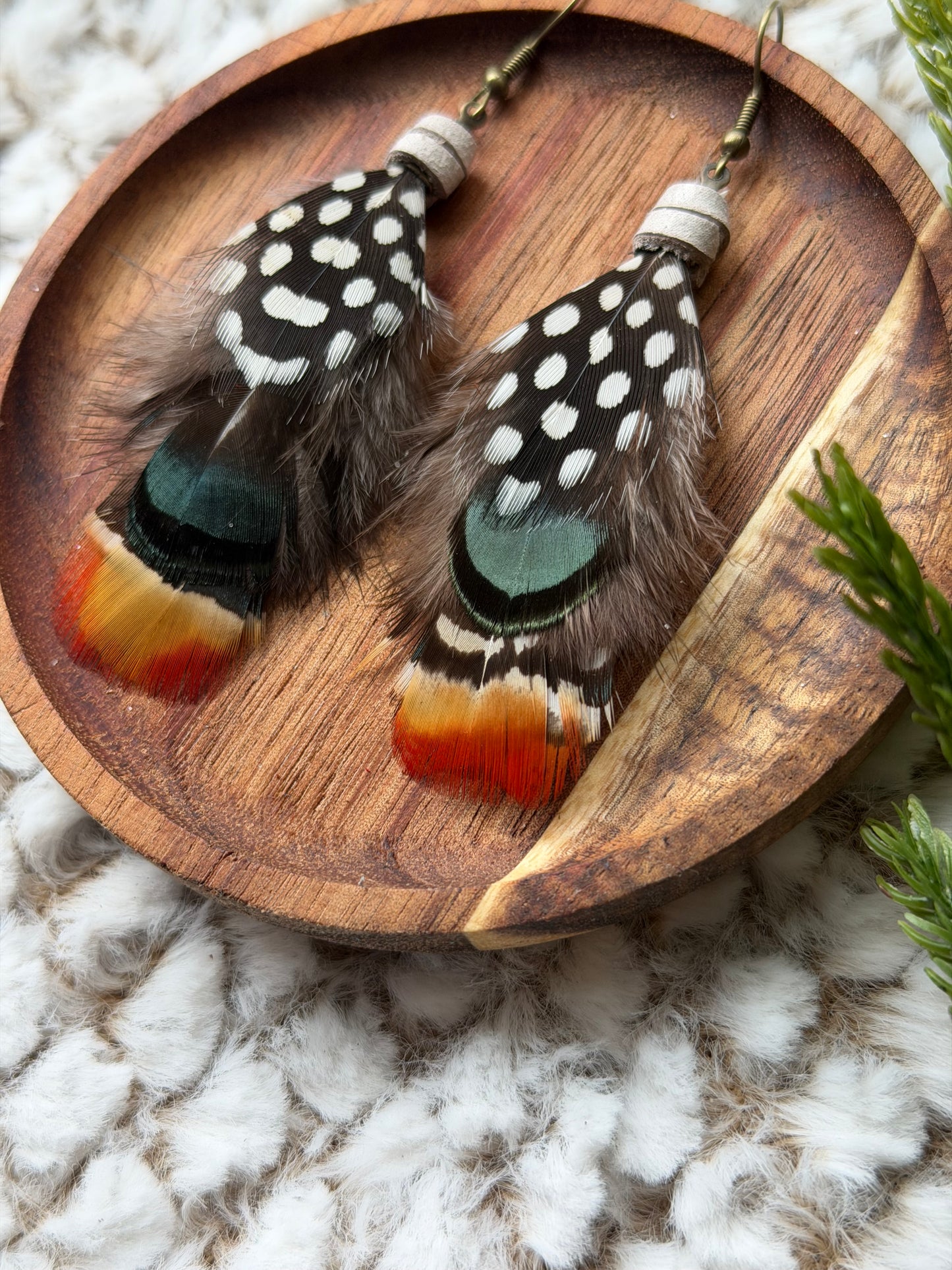 Layered Feather Earrings