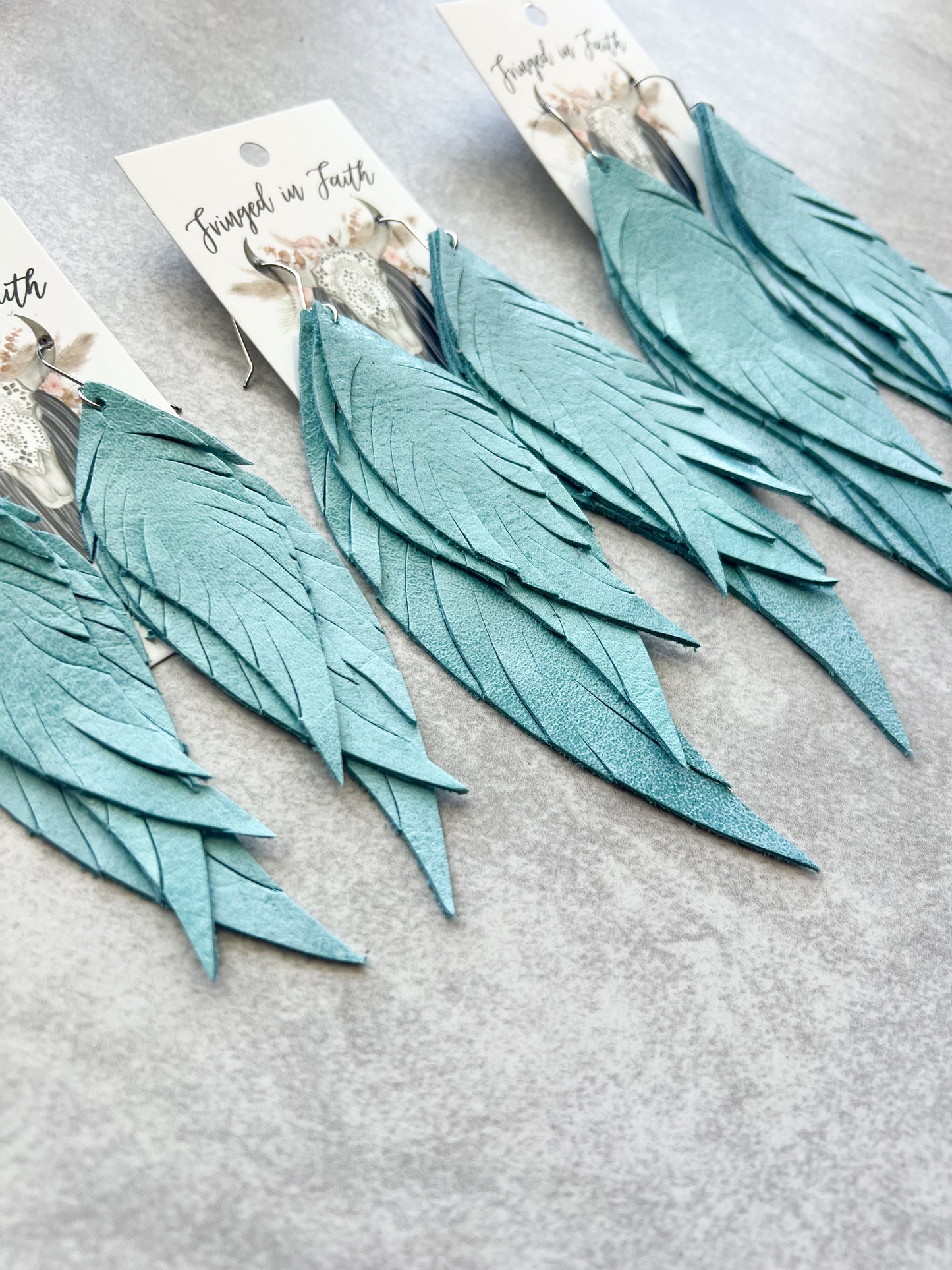 Dawson Fringe Feathers | Turquoise