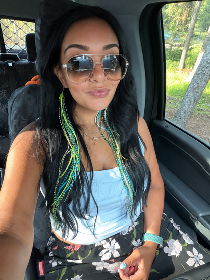 XL Long Feather Earrings