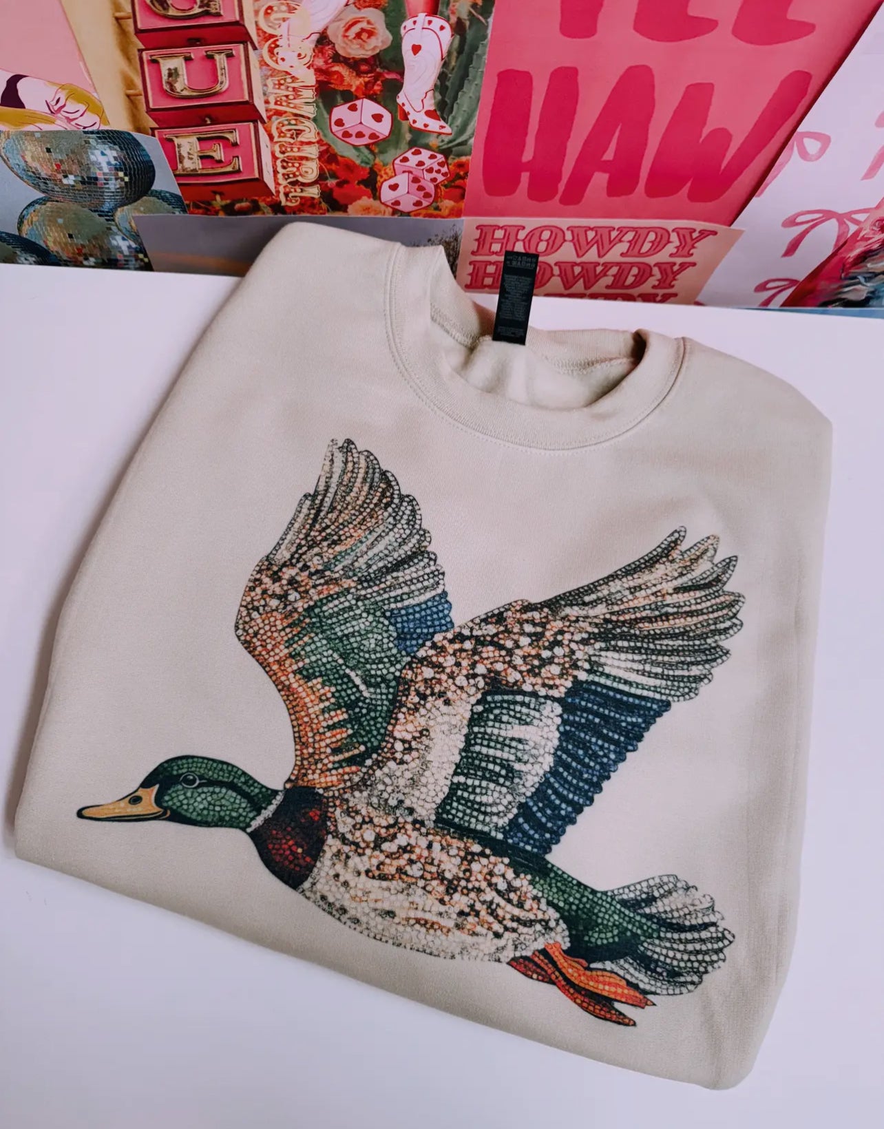 Bedazzled Duck Sweatshirt