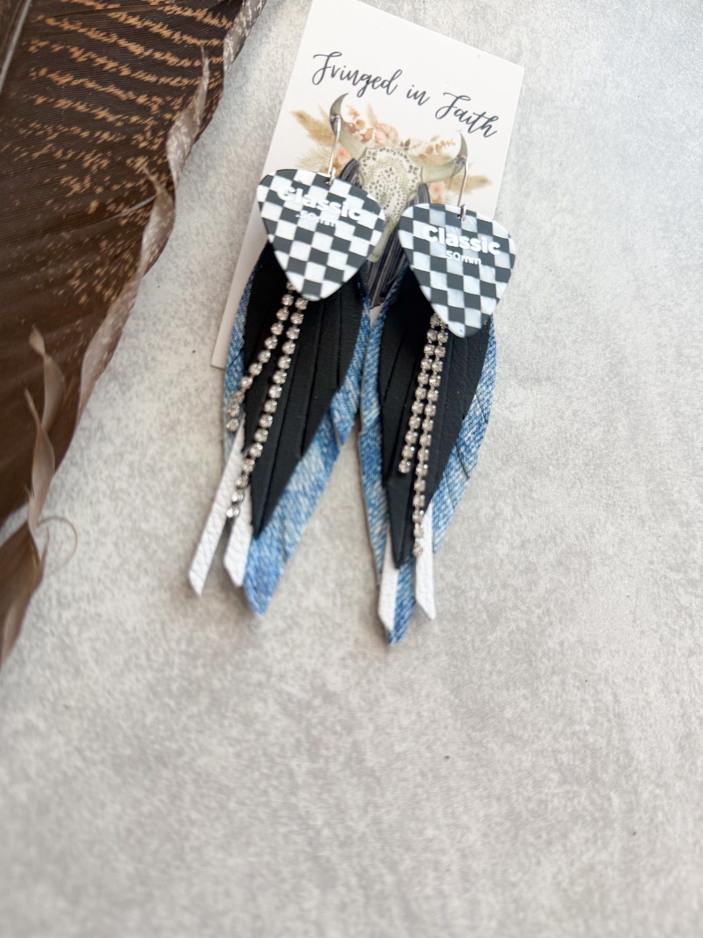 Checked Out | Denim Blue