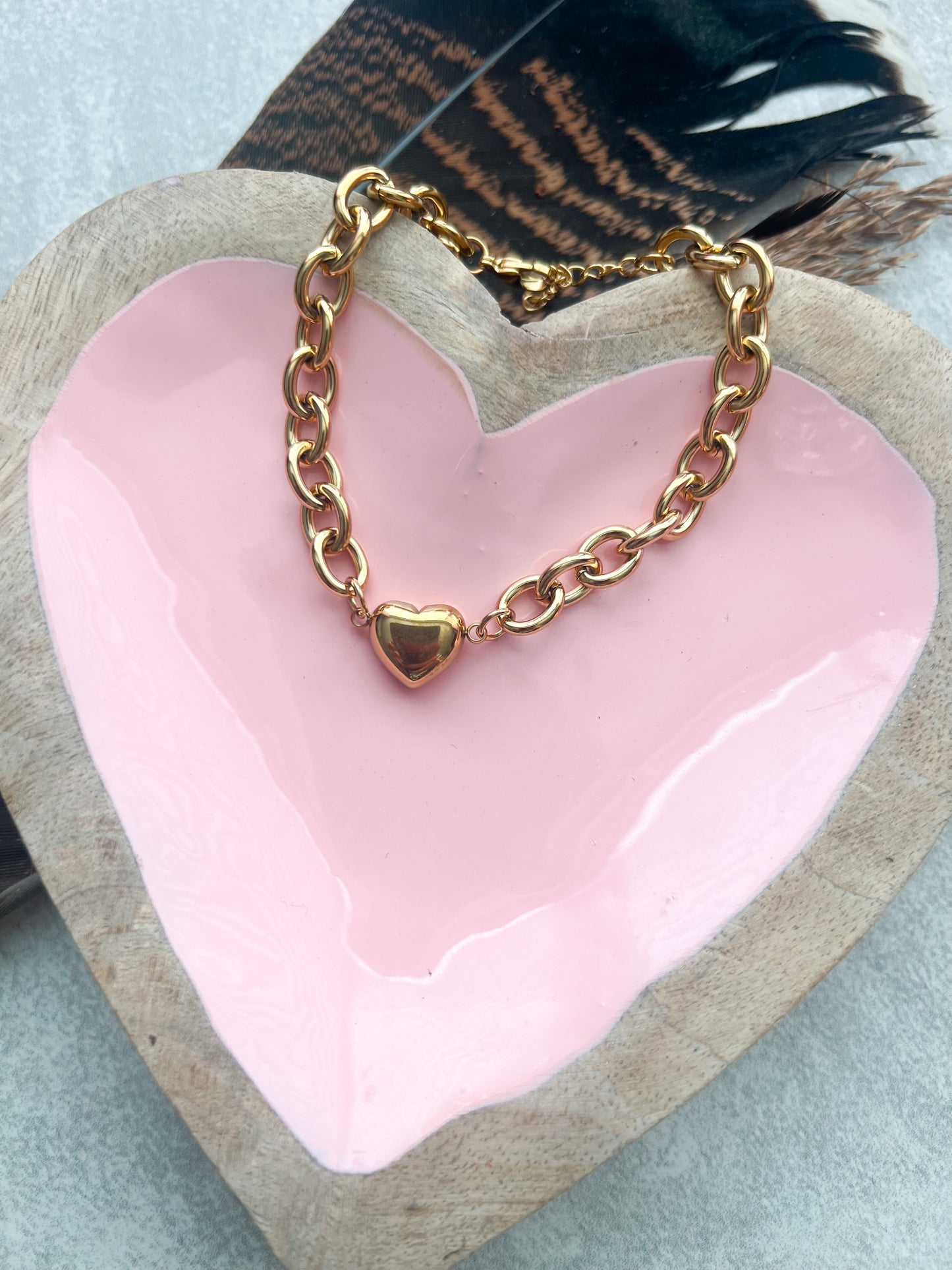 Chunky Heart Bracelet