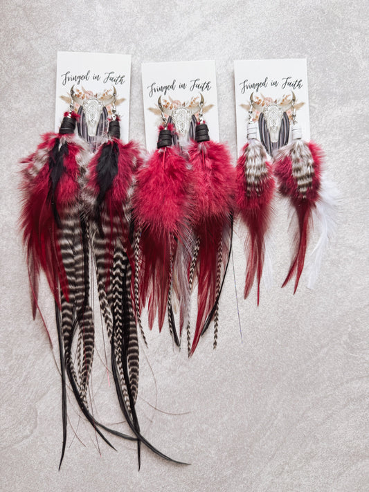 Griz Feather earrings