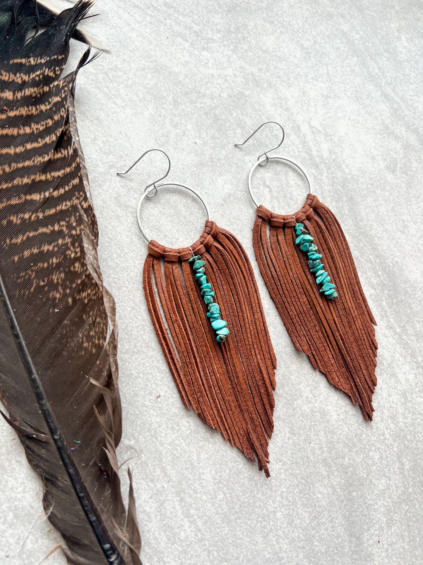 Harlowtown Turquoise Beaded Fringe