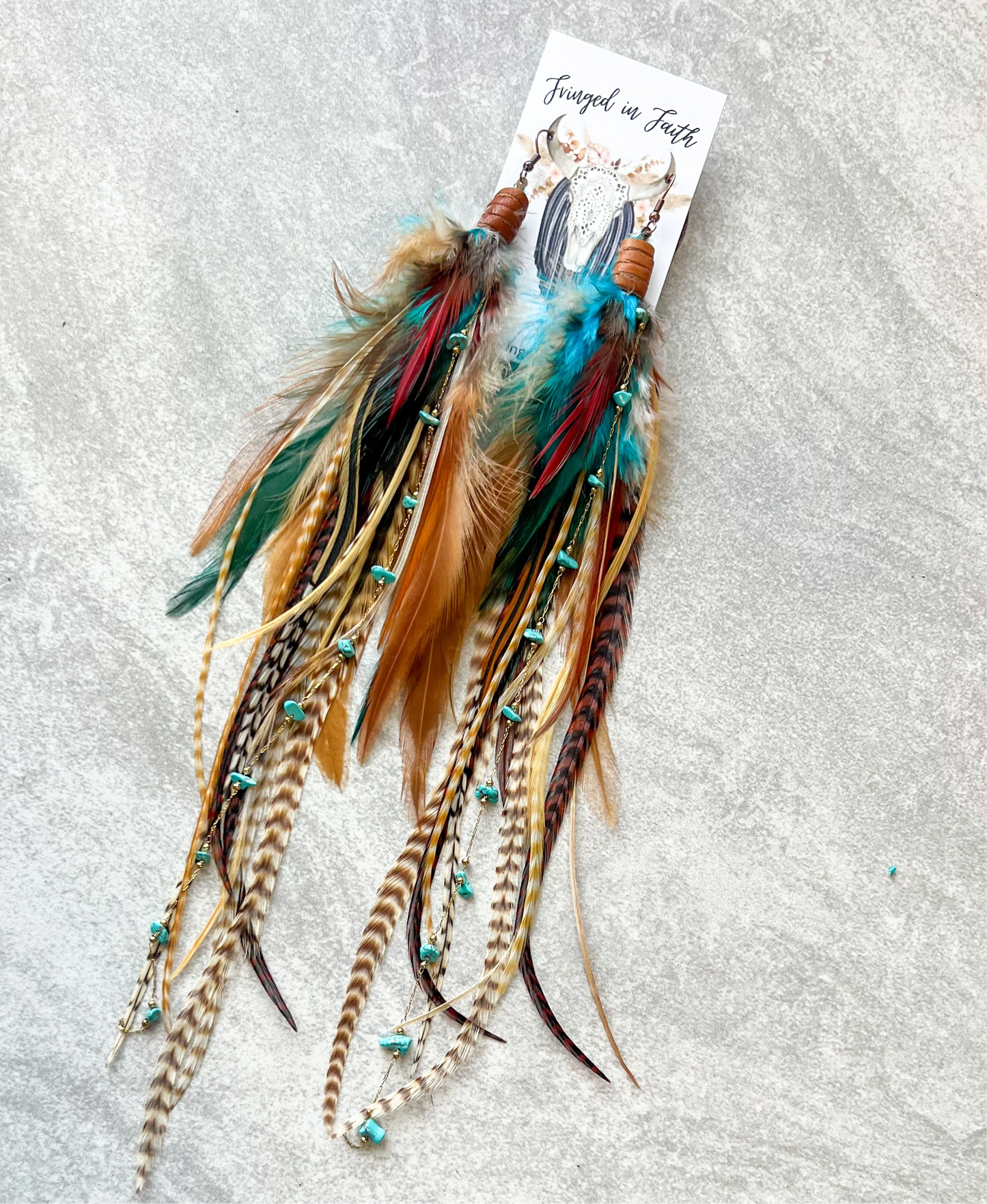 Natural Beauty Feather Earrings