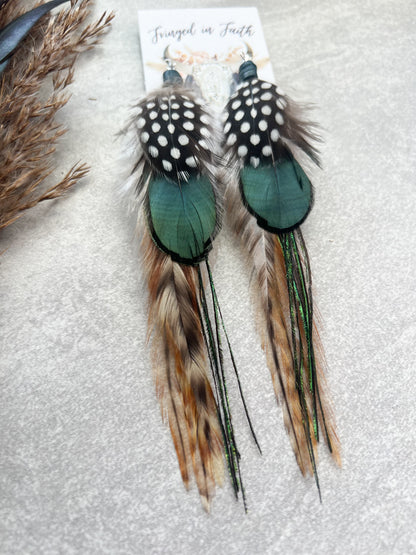 Peacock Feather Earrings