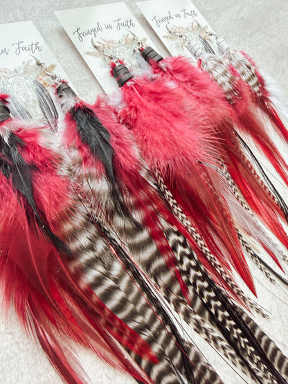 Griz Feather earrings
