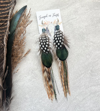 Peacock Feather Earrings