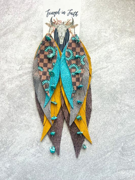 Stack Show | Turquoise Checkered