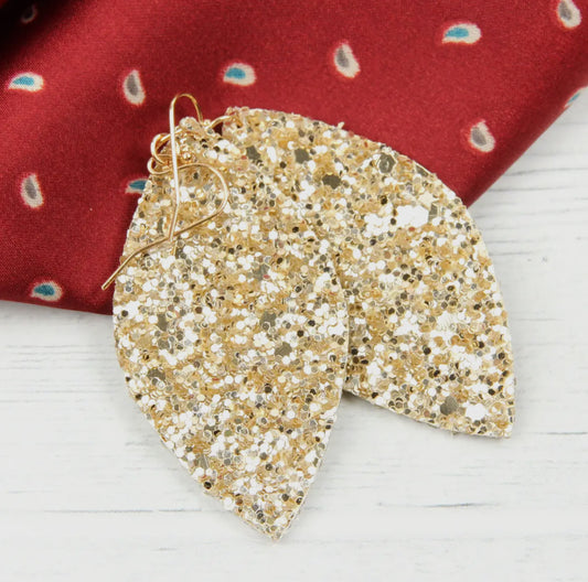 Glitter Earrings | Gold