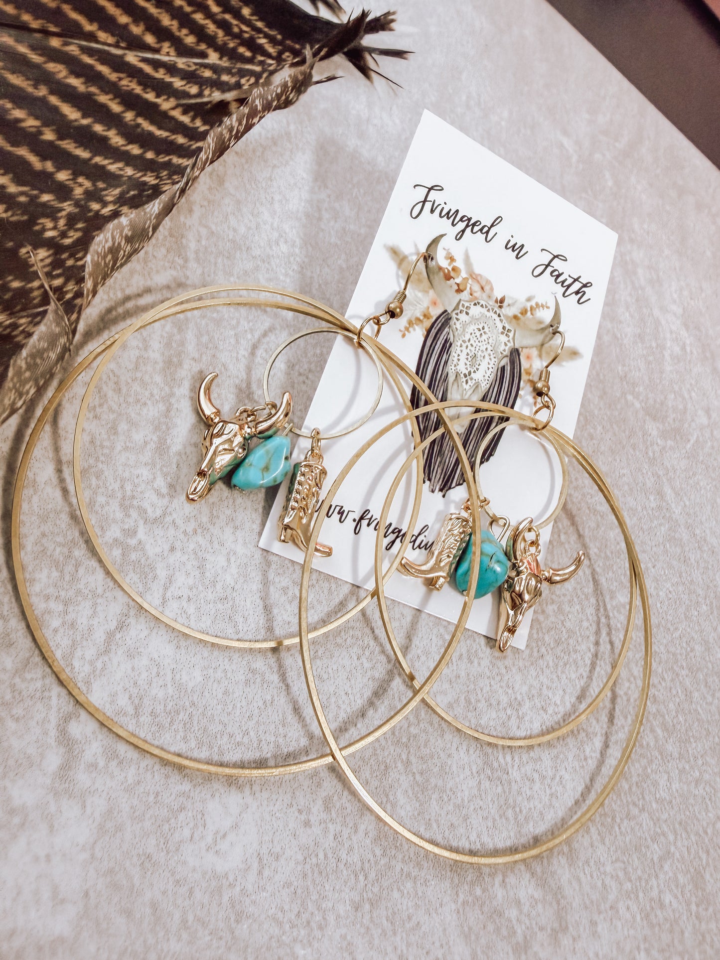 Whimsical Hoops | Cowgirl