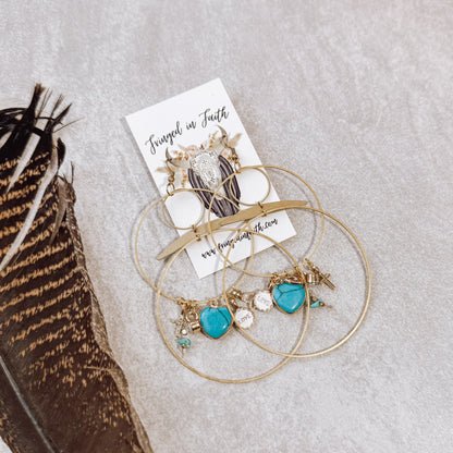Whimsical Hoops | I Love Turquoise