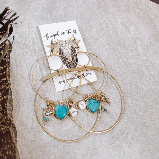Whimsical Hoops | I Love Turquoise
