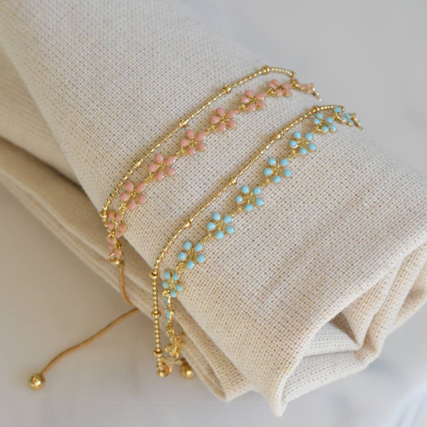 Turquoise Flower Bracelets