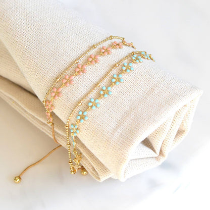 Turquoise Flower Bracelets