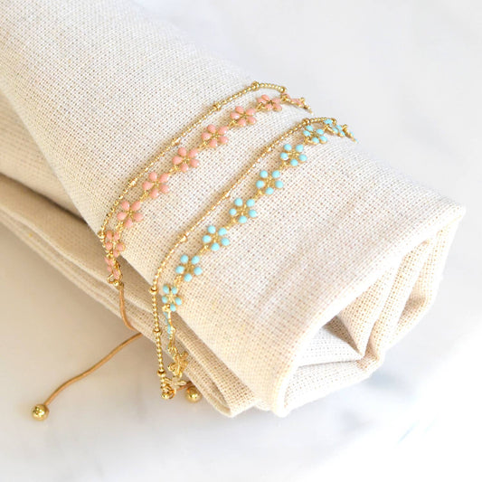 Turquoise Flower Bracelets