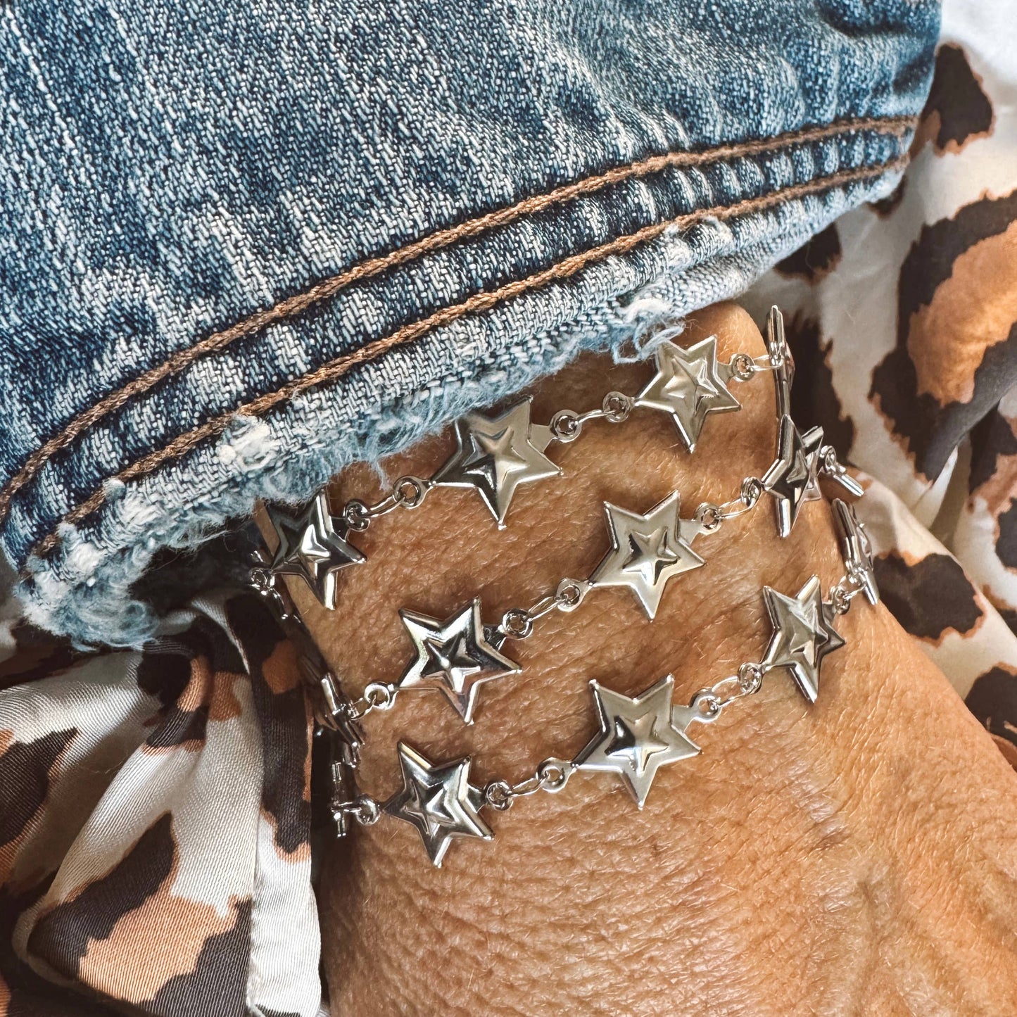 Stainless Steel Star Bracelet 