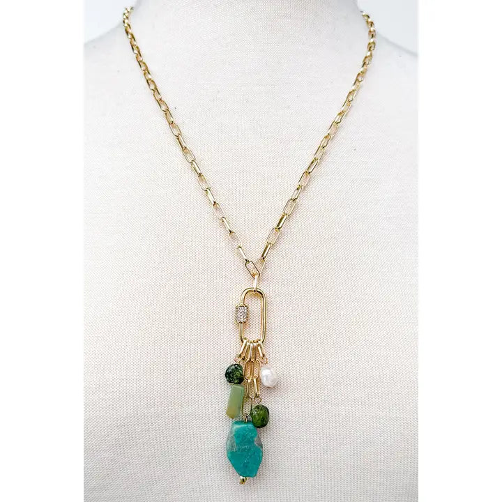 Turquoise Charm Necklace