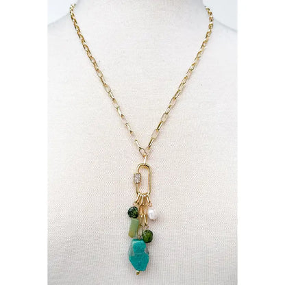 Turquoise Charm Necklace