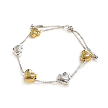 Puffy Heart Tie Bracelet