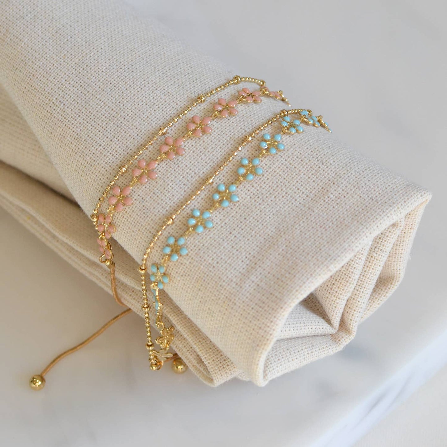 Turquoise Flower Bracelets